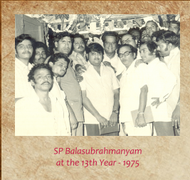 S. P. Balasubrahmanyam at the 13th Year of Bengaluru Ganesh Utsava, 1975